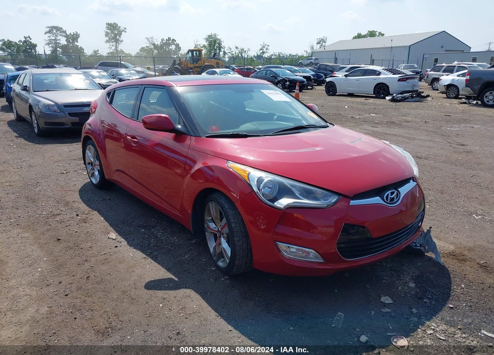 2013 HYUNDAI VELOSTER BASE W/BLACK VIN: KMHTC6AD0DU150659