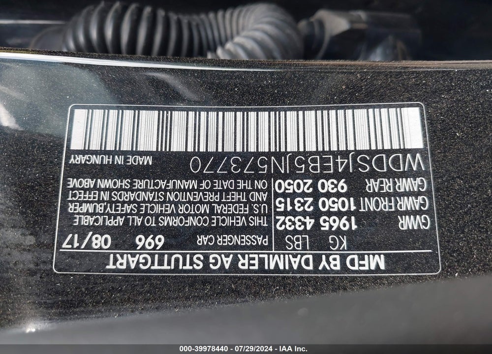 2018 MERCEDES-BENZ CLA 250 VIN: WDDSJ4EB5JN573770