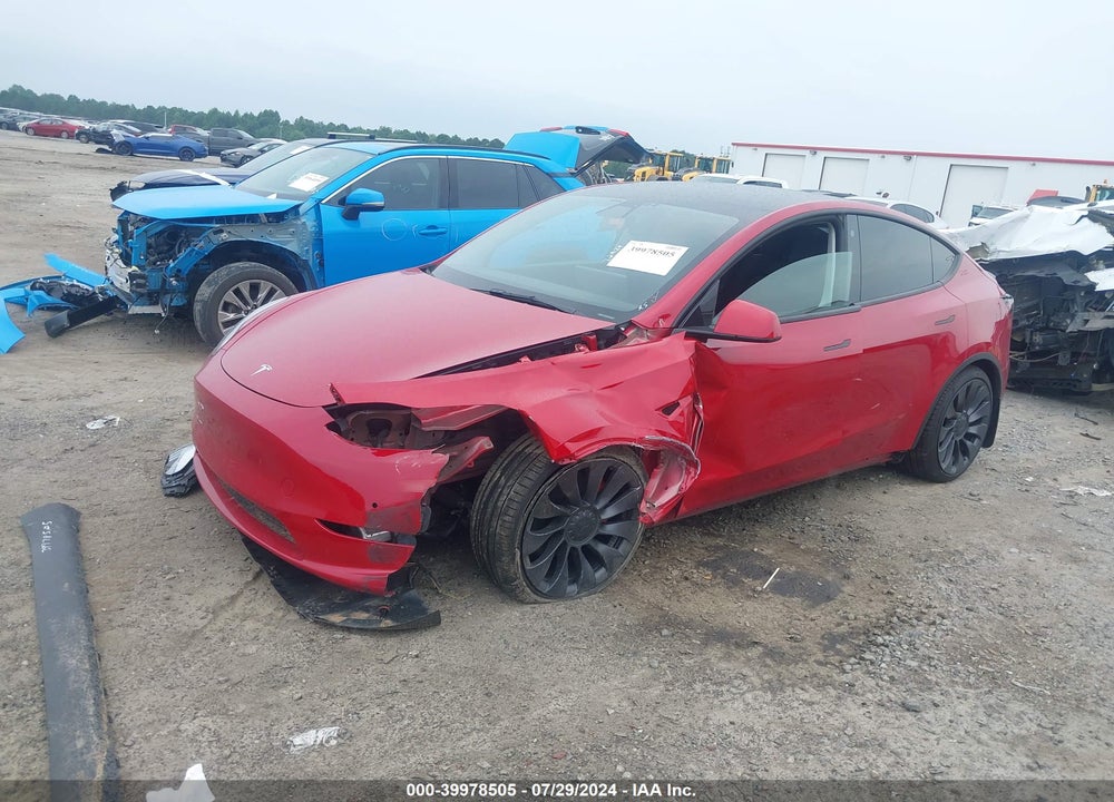 2021 TESLA MODEL Y PERFORMANCE DUAL MOTOR ALL-WHEEL DRIVE VIN: 5YJYGDEF2MF133949