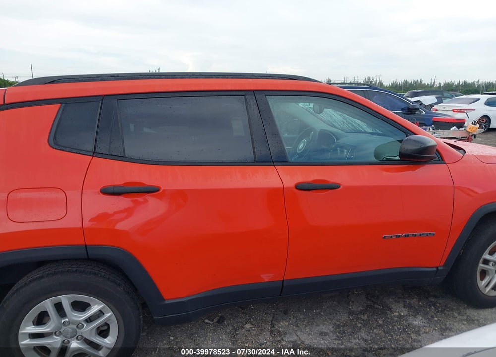 2018 JEEP COMPASS SPORT FWD VIN: 3C4NJCAB9JT123000