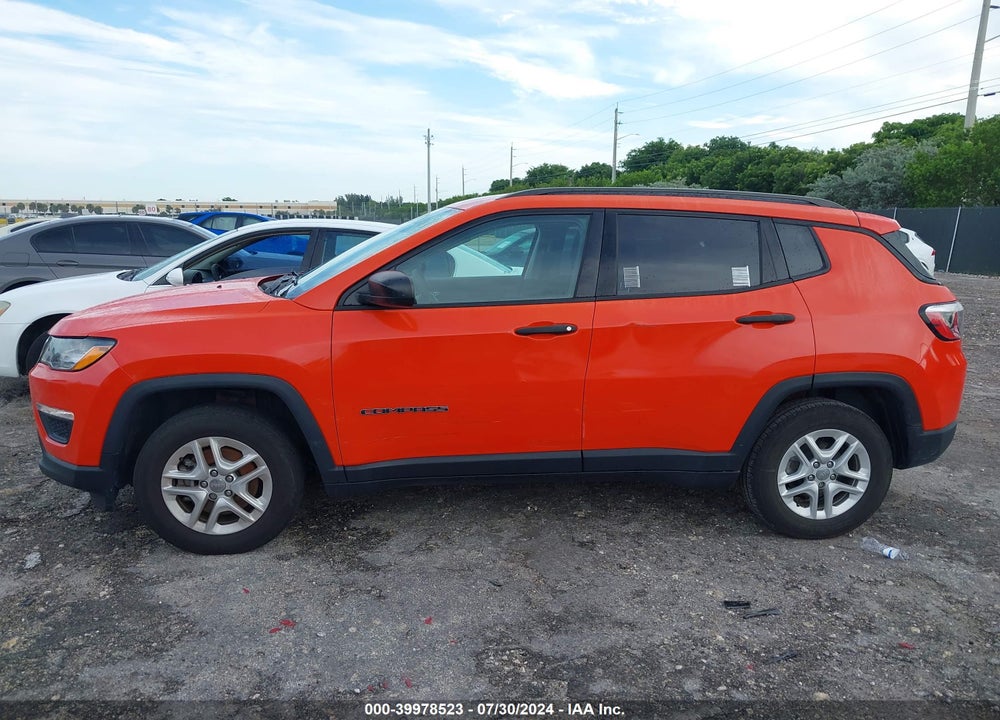 2018 JEEP COMPASS SPORT FWD VIN: 3C4NJCAB9JT123000