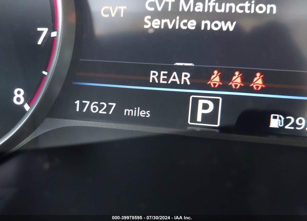 2024 NISSAN SENTRA SV XTRONIC CVT VIN: 3N1AB8CV9RY258611