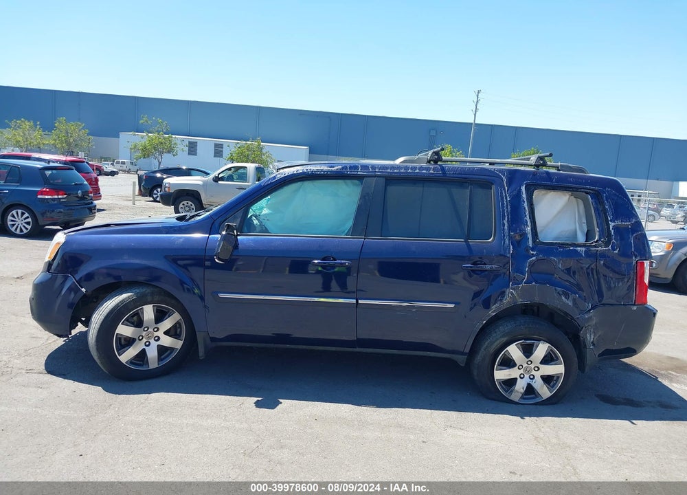 2013 HONDA PILOT TOURING VIN: 5FNYF4H96DB010177