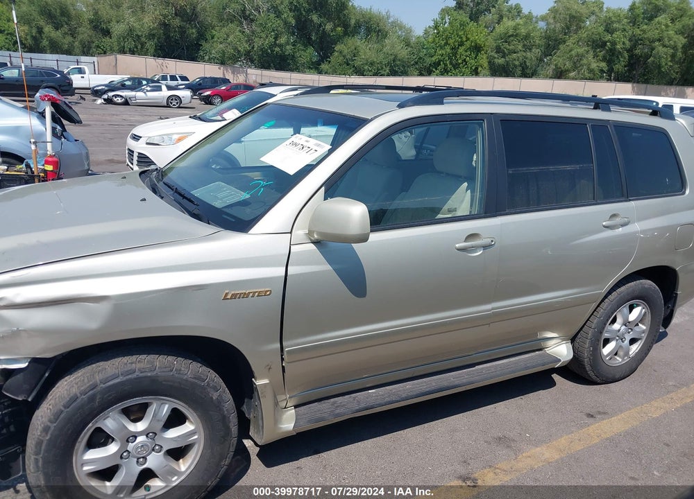 2002 TOYOTA HIGHLANDER LIMITED V6 VIN: JTEHF21A520053392