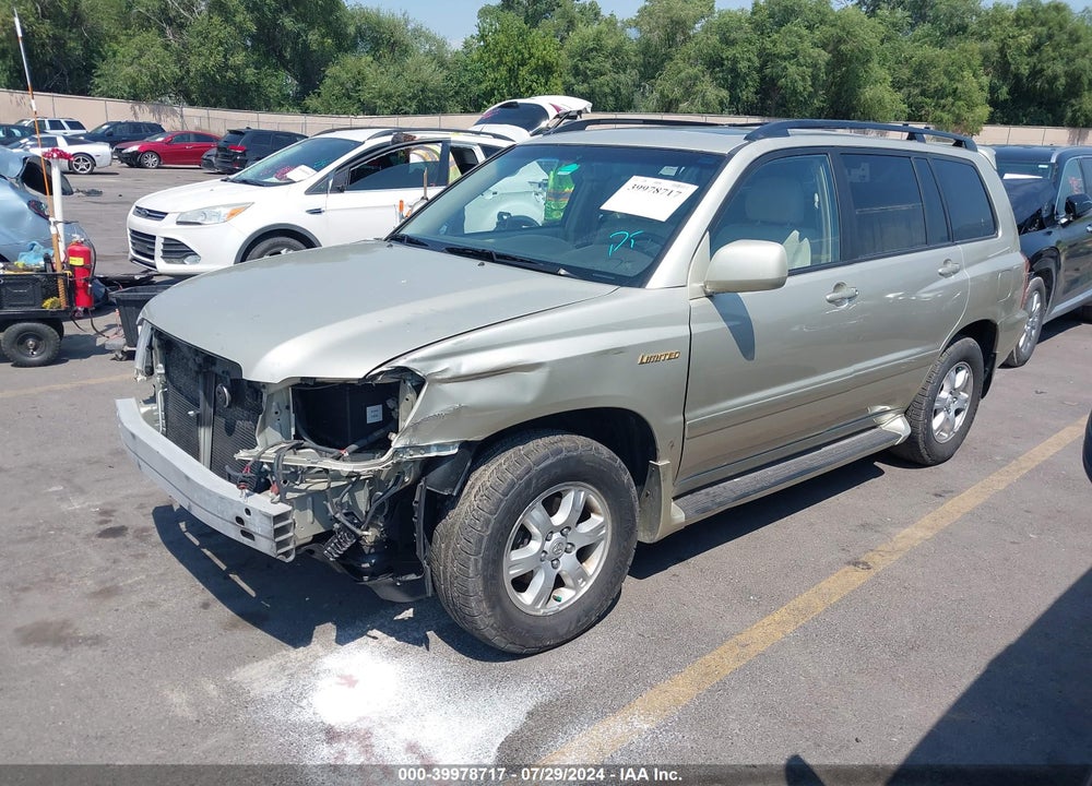 2002 TOYOTA HIGHLANDER LIMITED V6 VIN: JTEHF21A520053392