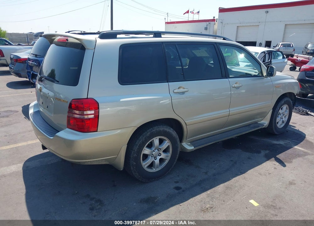 2002 TOYOTA HIGHLANDER LIMITED V6 VIN: JTEHF21A520053392