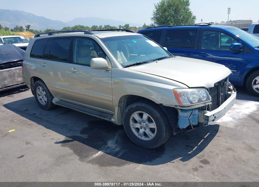 2002 TOYOTA HIGHLANDER LIMITED V6 VIN: JTEHF21A520053392