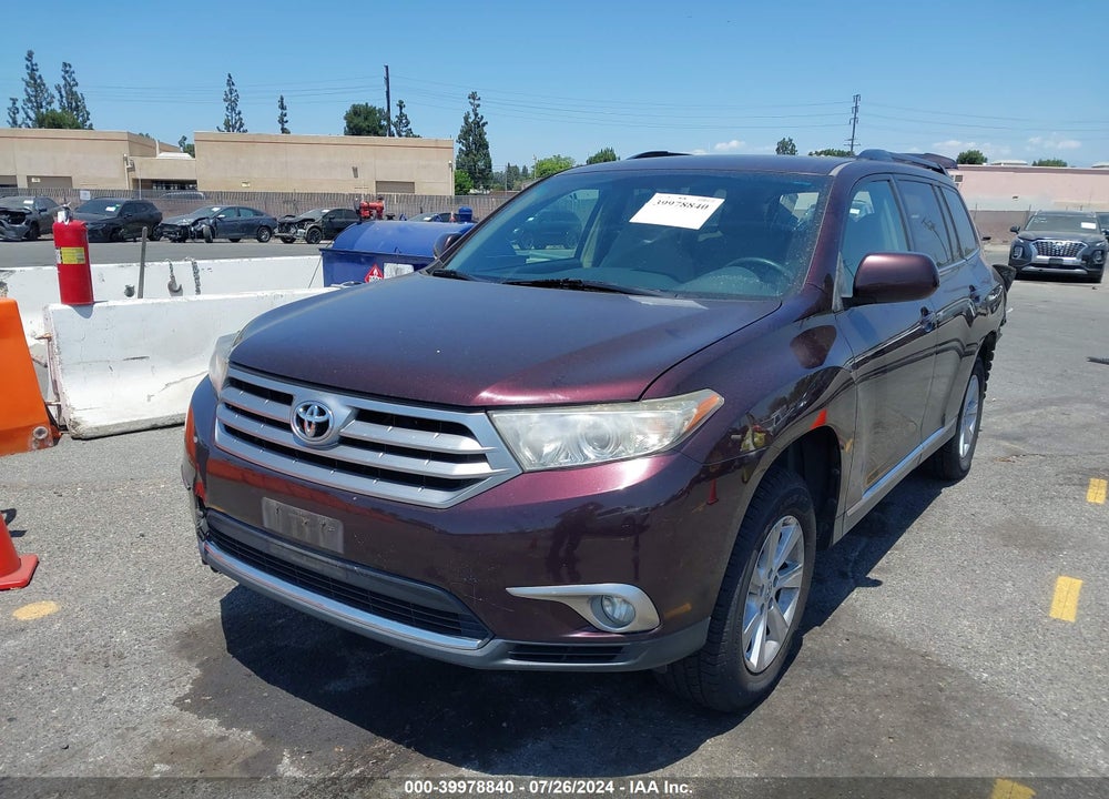 2012 TOYOTA HIGHLANDER VIN: 5TDZA3EH5CS020945