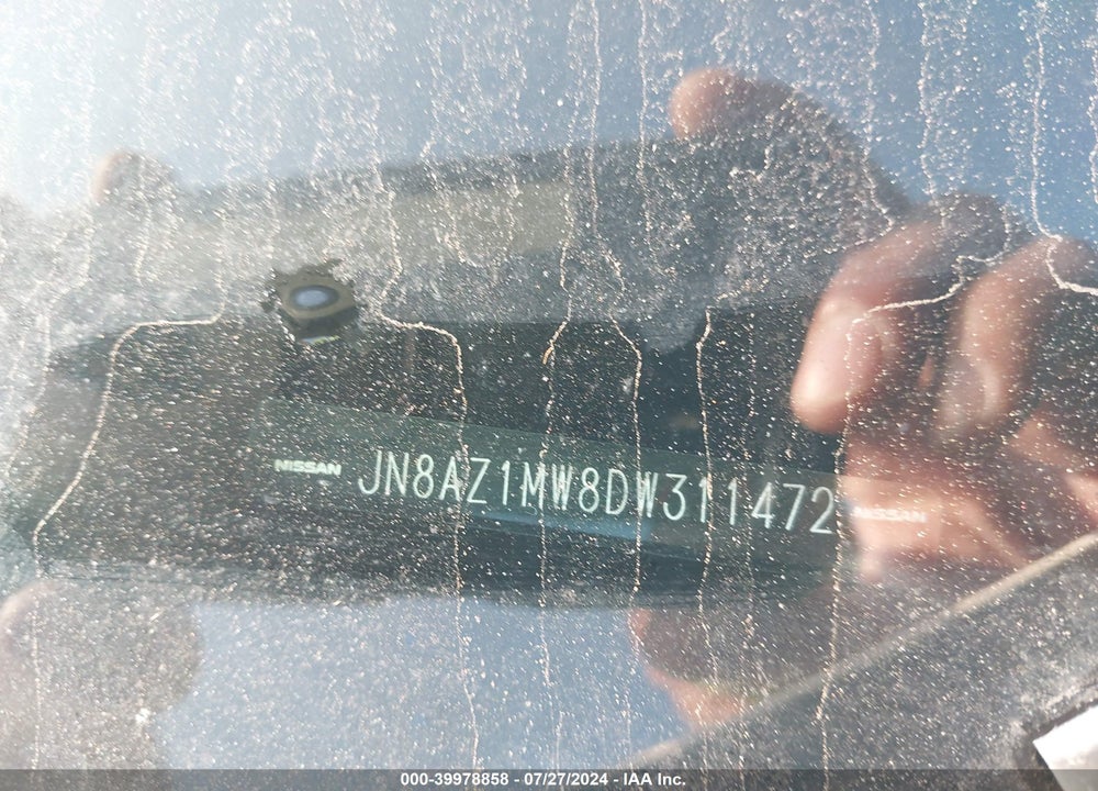 2013 NISSAN MURANO SL VIN: JN8AZ1MW8DW311472