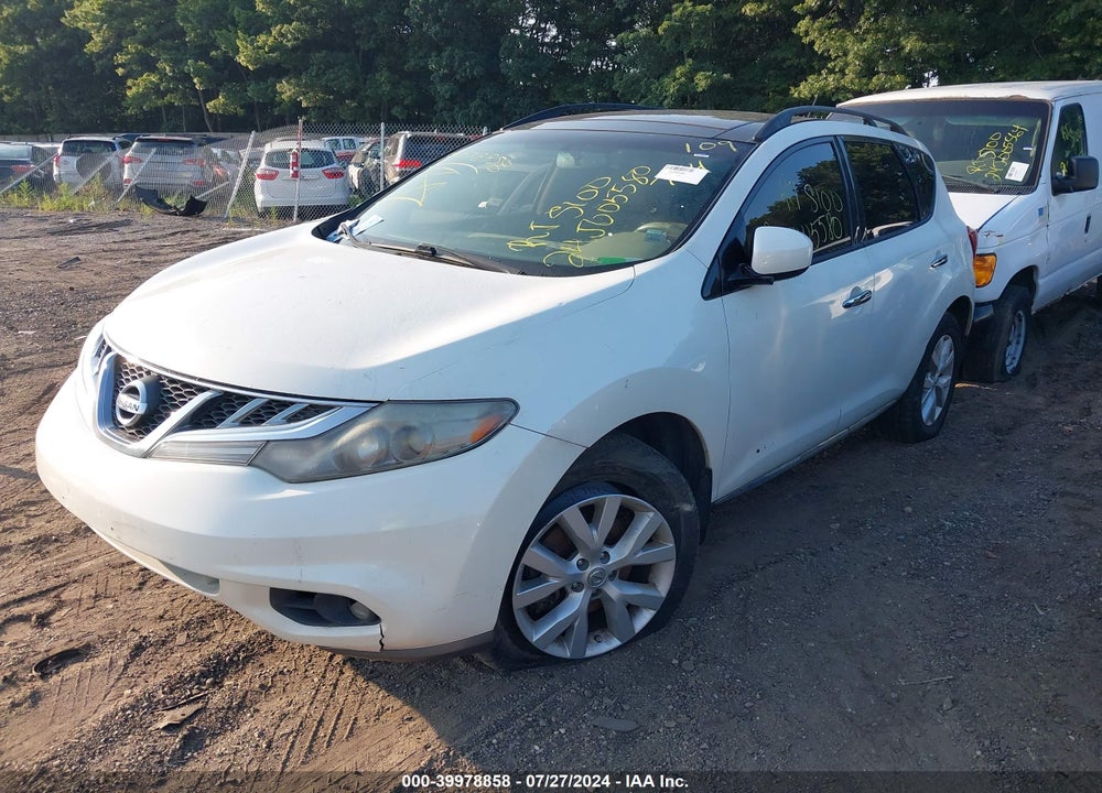 2013 NISSAN MURANO SL VIN: JN8AZ1MW8DW311472