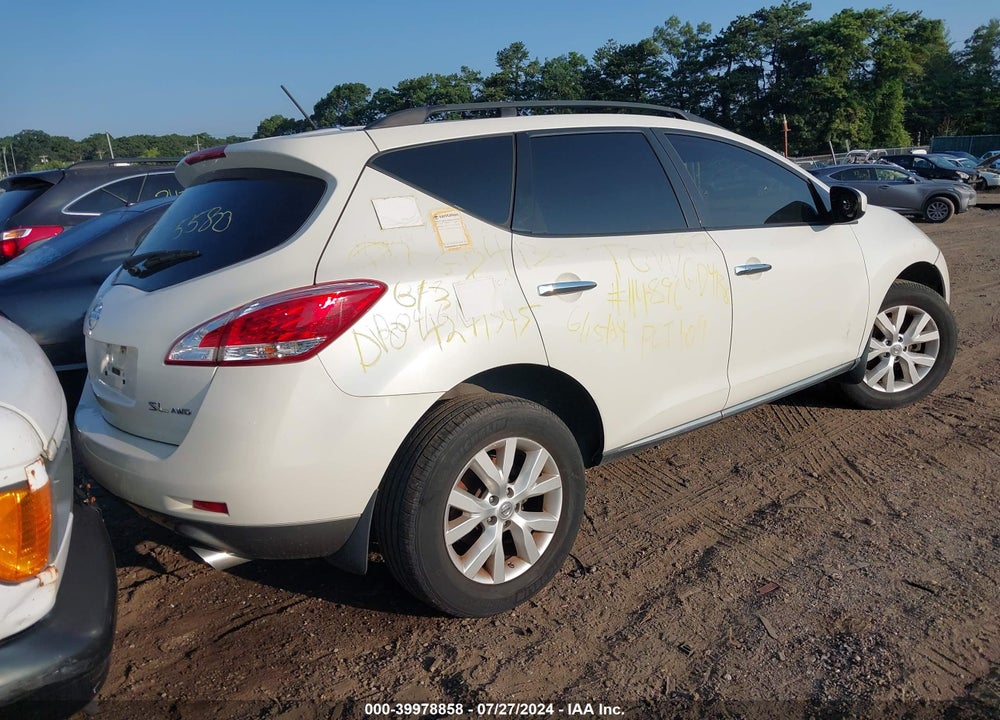 2013 NISSAN MURANO SL VIN: JN8AZ1MW8DW311472