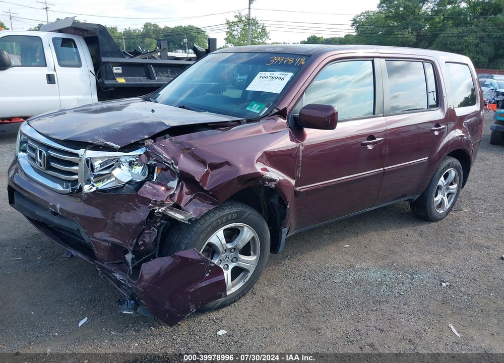 2014 HONDA PILOT EX-L VIN: 5FNYF4H55EB055657