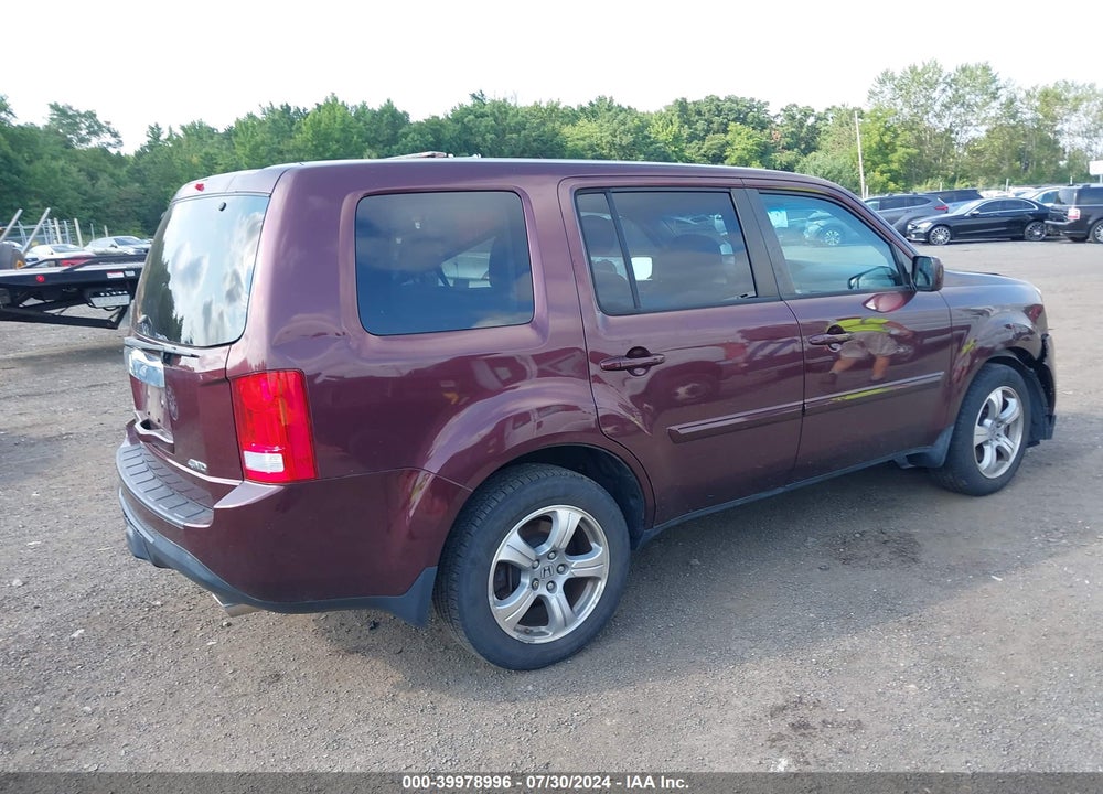 2014 HONDA PILOT EX-L VIN: 5FNYF4H55EB055657