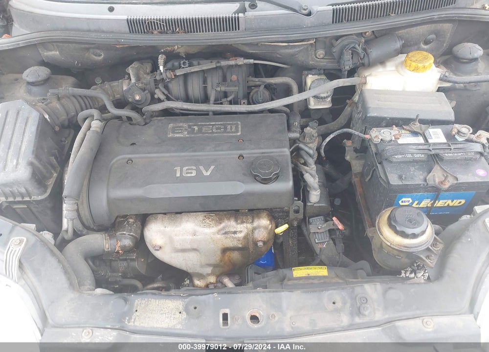 2005 CHEVROLET AVEO LT VIN: KL1TG526X5B413392