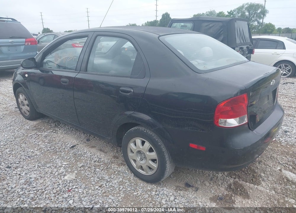 2005 CHEVROLET AVEO LT VIN: KL1TG526X5B413392