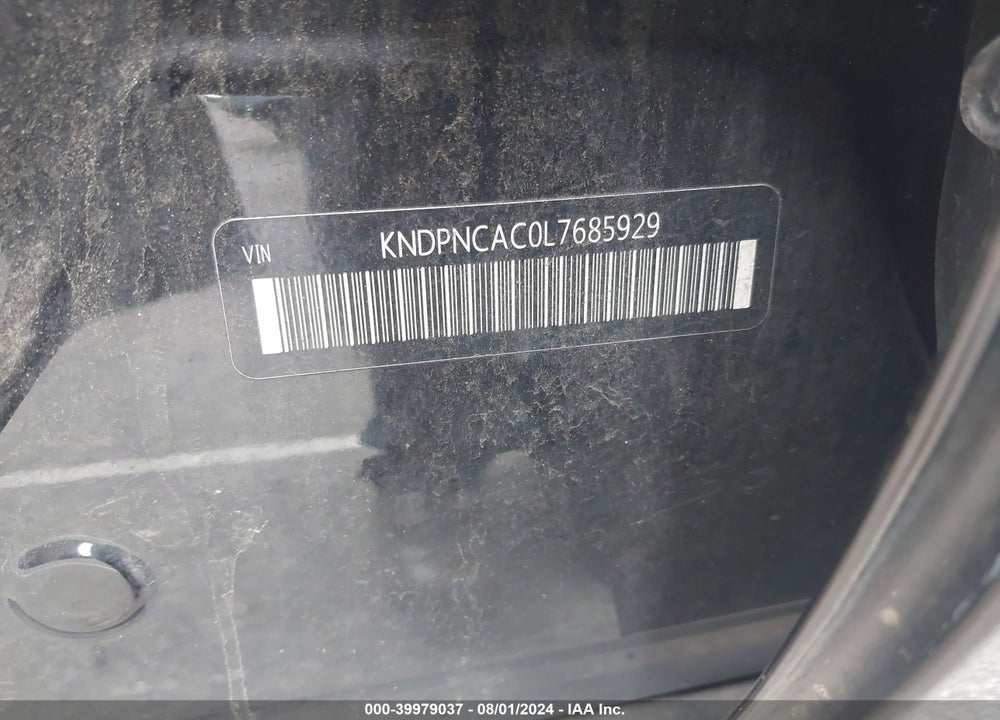 2020 KIA SPORTAGE EX VIN: KNDPNCAC0L7685929