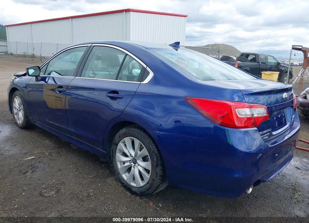 2016 SUBARU LEGACY 2.5I PREMIUM VIN: 4S3BNAF62G3042867