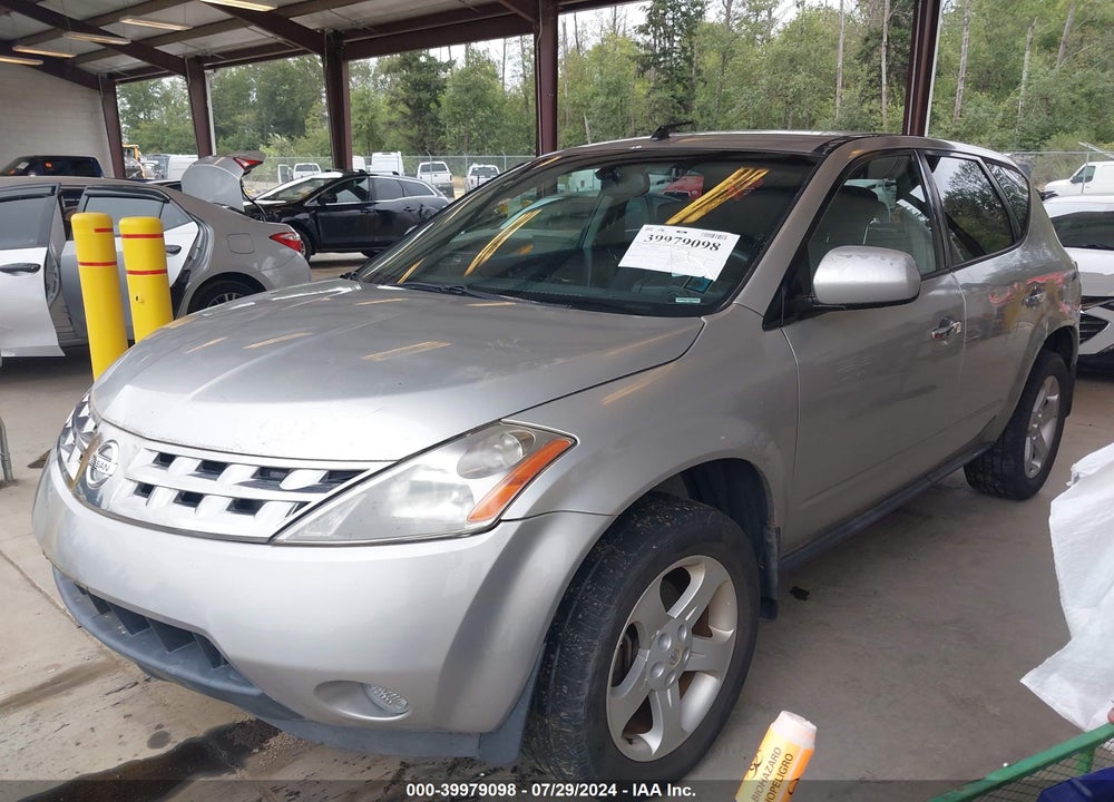 2005 NISSAN MURANO SL VIN: JN8AZ08T55W303809