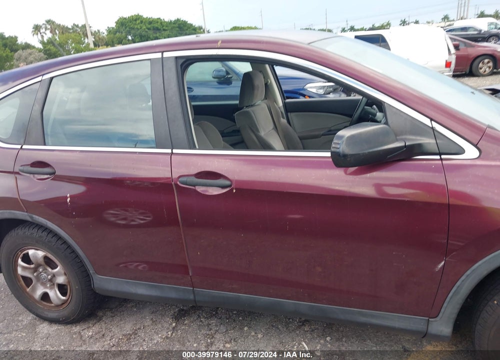 2014 HONDA CR-V LX VIN: 5J6RM3H31EL015599