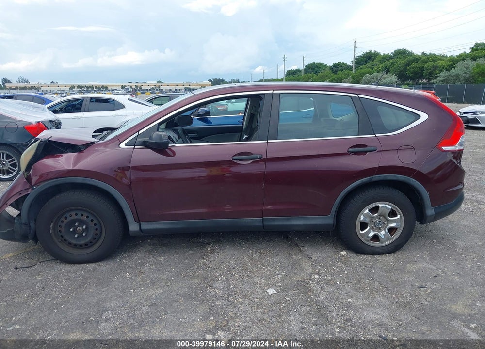 2014 HONDA CR-V LX VIN: 5J6RM3H31EL015599