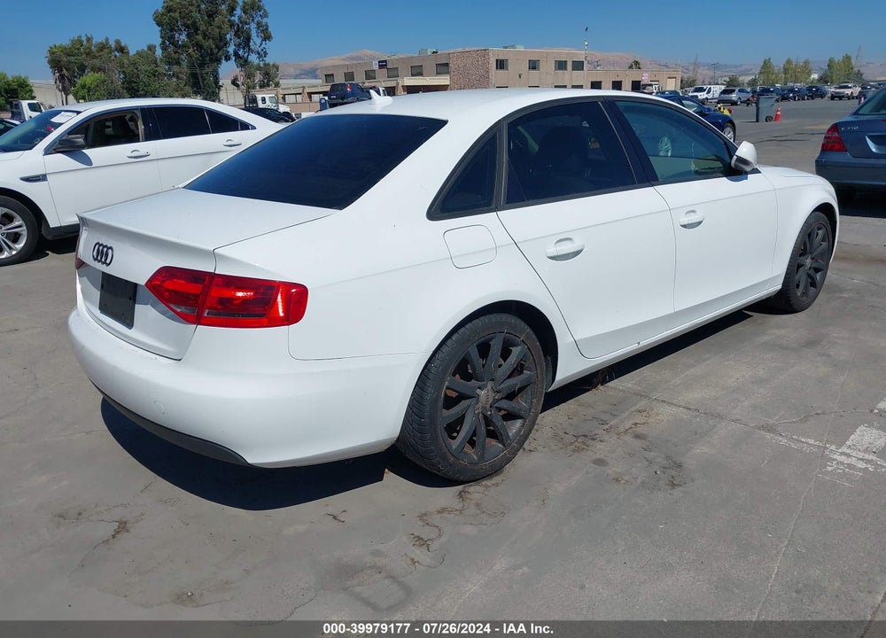 2010 AUDI A4 2.0T PREMIUM VIN: WAUBFAFL9AN060035