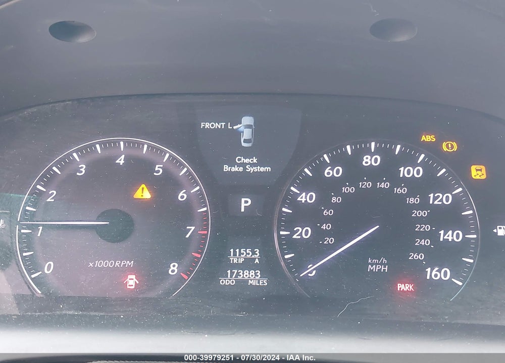 2010 LEXUS LS 460 VIN: JTHBL5EF0A5099612