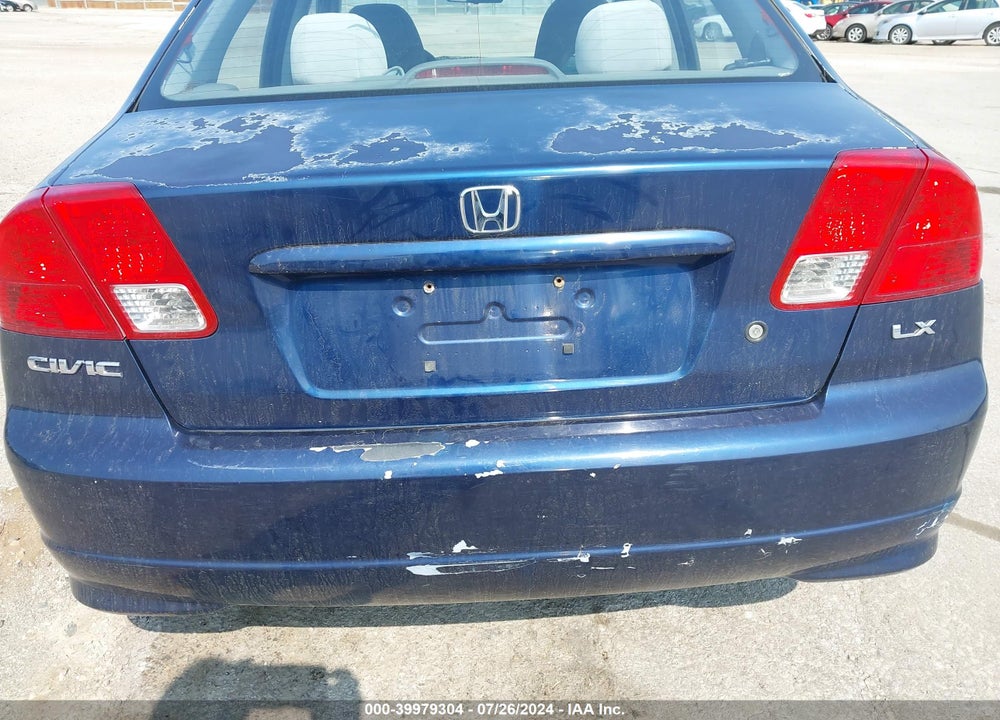 2004 HONDA CIVIC LX VIN: 2HGES16514H511972