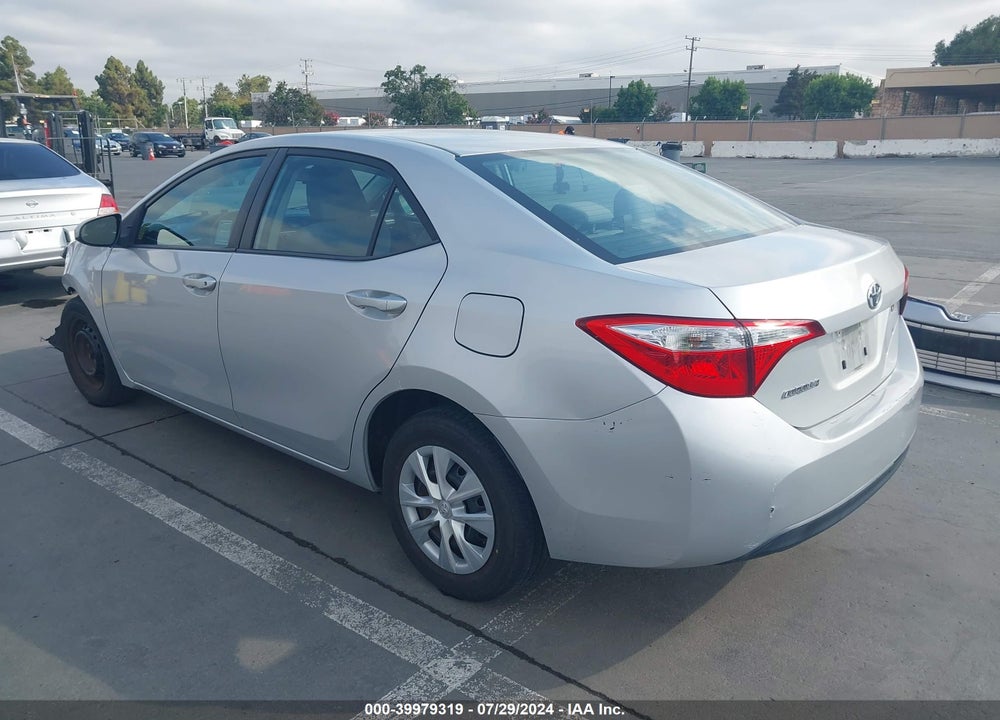 2014 TOYOTA COROLLA VIN: 5YFBURHE2EP038781