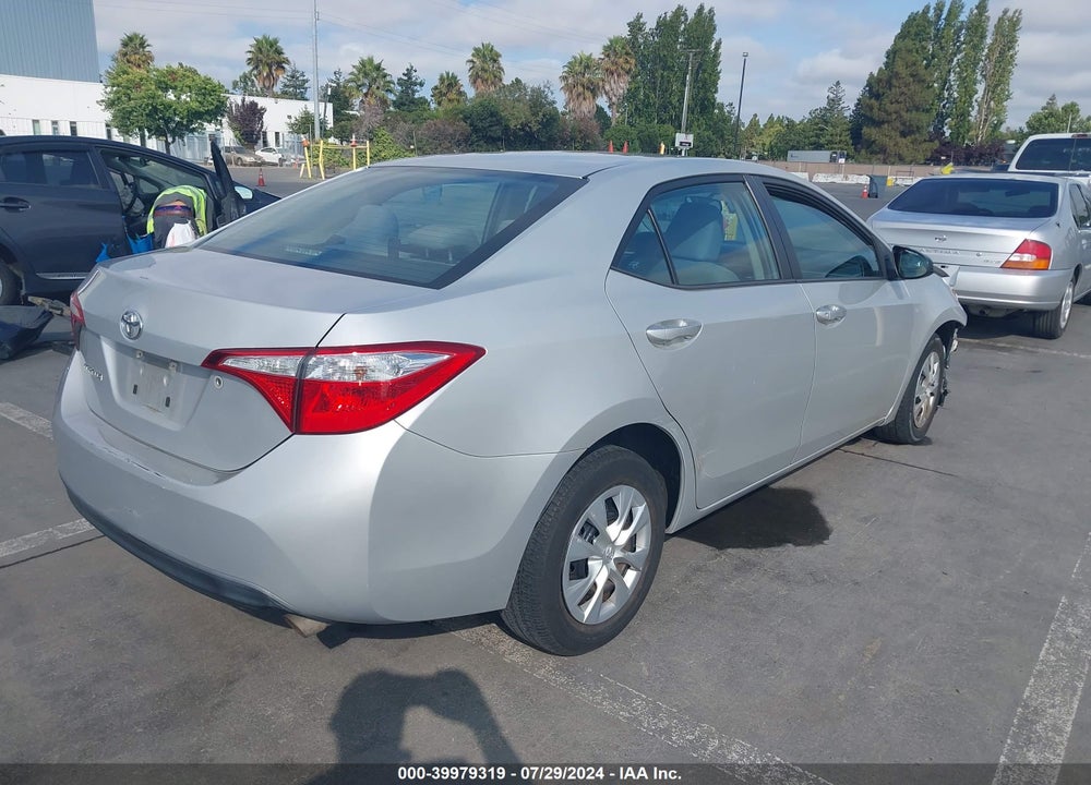 2014 TOYOTA COROLLA VIN: 5YFBURHE2EP038781