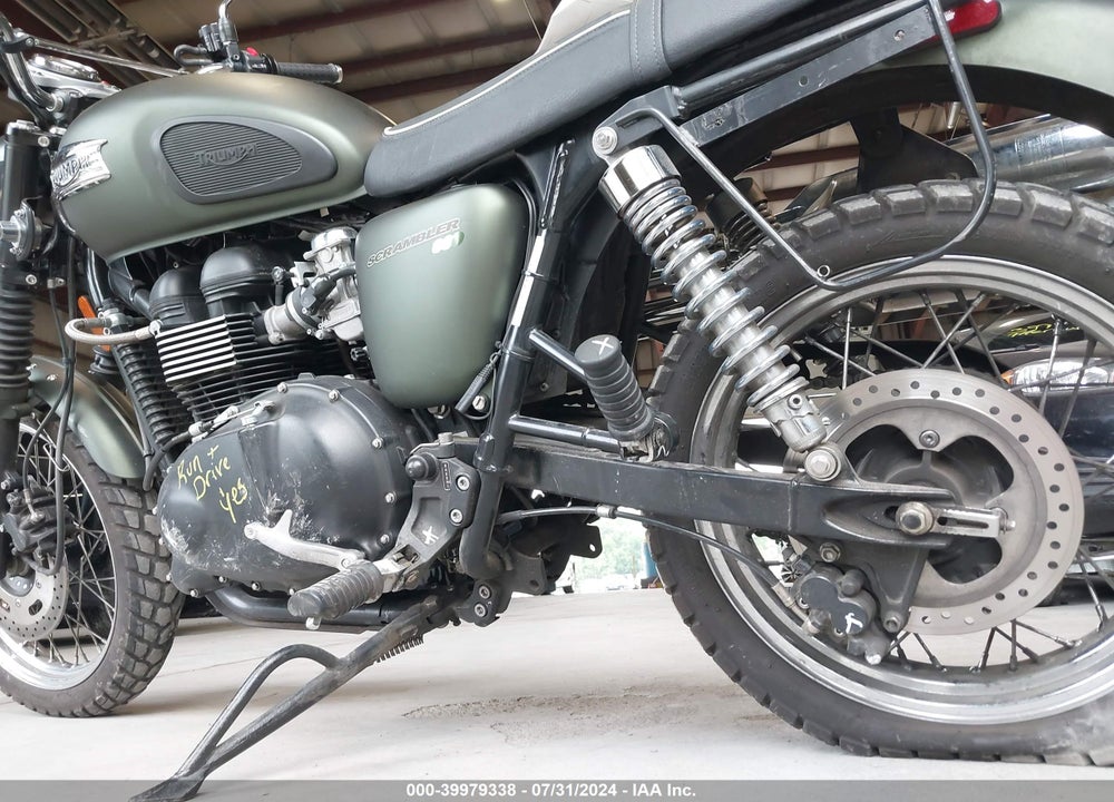 2009 TRIUMPH MOTORCYCLE SCRAMBLER VIN: SMT925RN99T379283