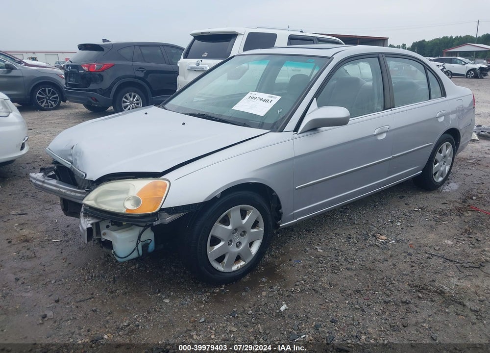 2002 HONDA CIVIC EX VIN: 1HGES267X2L026107