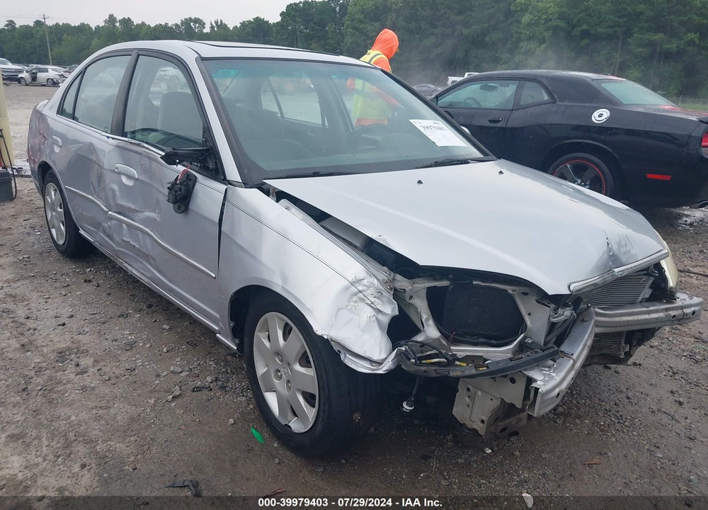 2002 HONDA CIVIC EX VIN: 1HGES267X2L026107