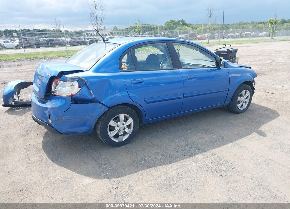 2010 KIA RIO LX VIN: KNADH4A3XA6667423
