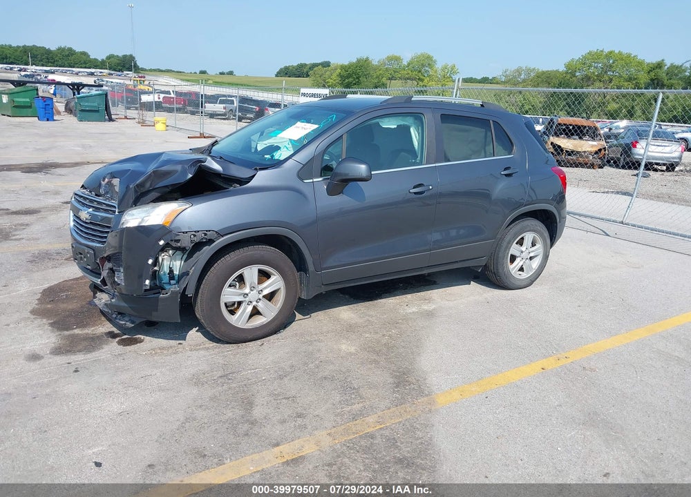 2016 CHEVROLET TRAX LT VIN: 3GNCJPSB1GL120251