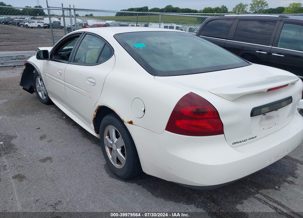 2008 PONTIAC GRAND PRIX VIN: 2G2WP552081103825