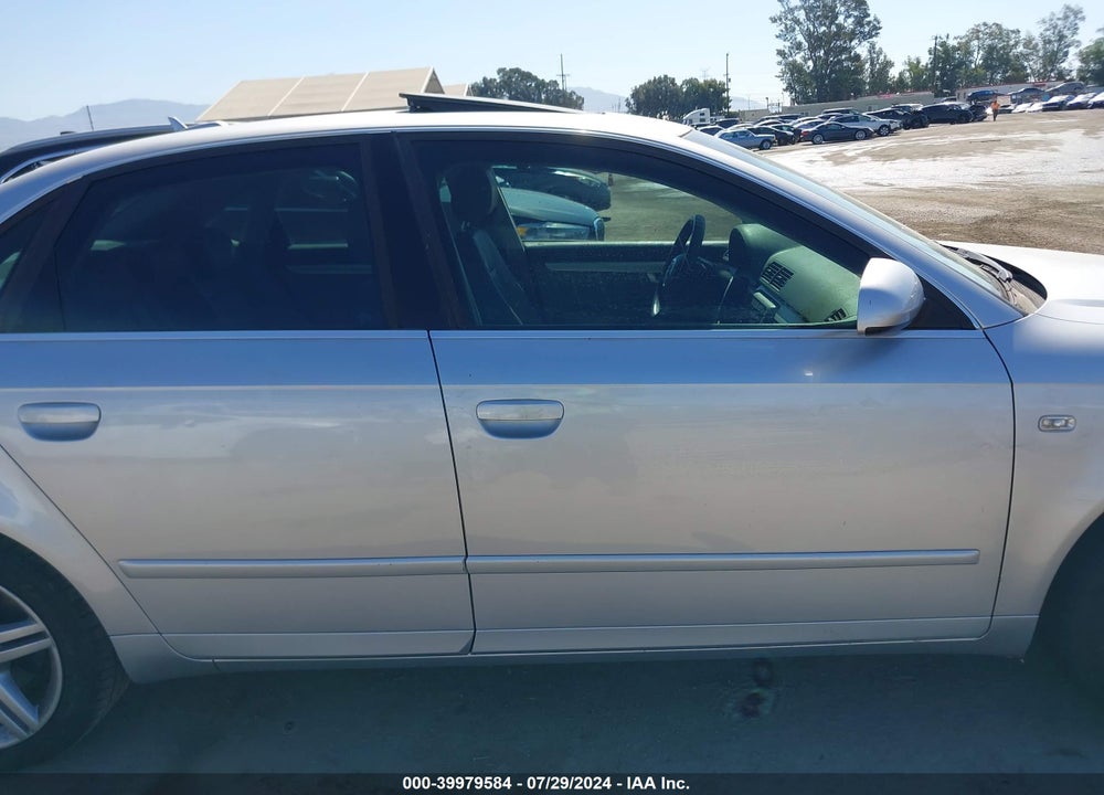 2006 AUDI A4 VIN: WAUAF78E86A203309