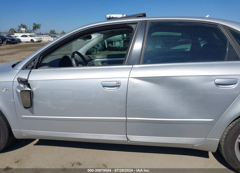 2006 AUDI A4 VIN: WAUAF78E86A203309