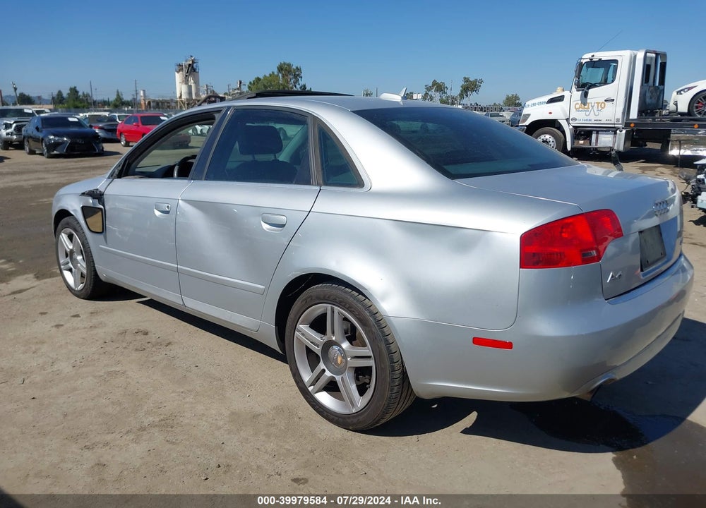 2006 AUDI A4 VIN: WAUAF78E86A203309