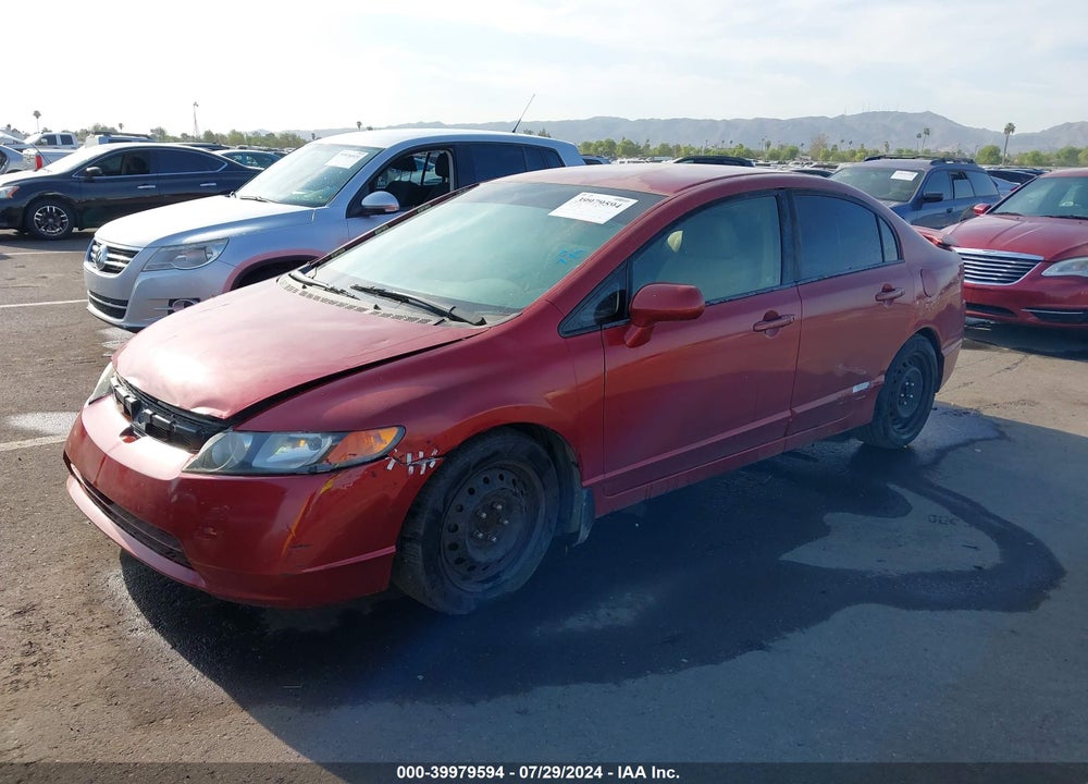 2007 HONDA CIVIC LX VIN: 1HGFA16587L106108