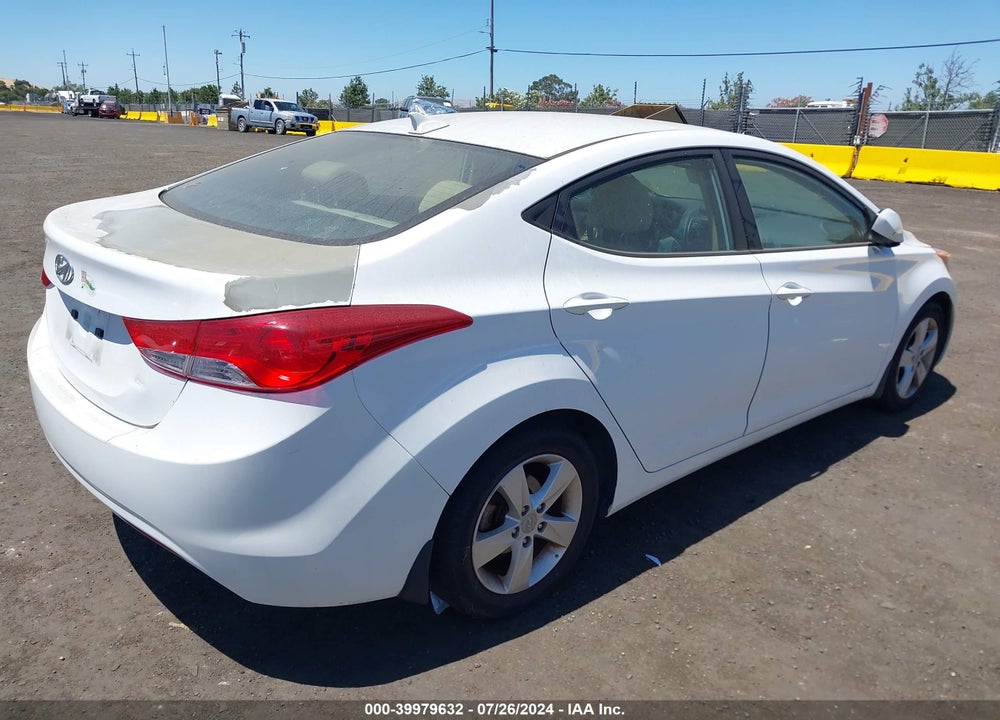 2013 HYUNDAI ELANTRA GLS VIN: 5NPDH4AE9DH250602