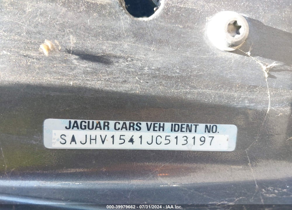 1988 JAGUAR XJ6 VIN: SAJHV1541JC513197