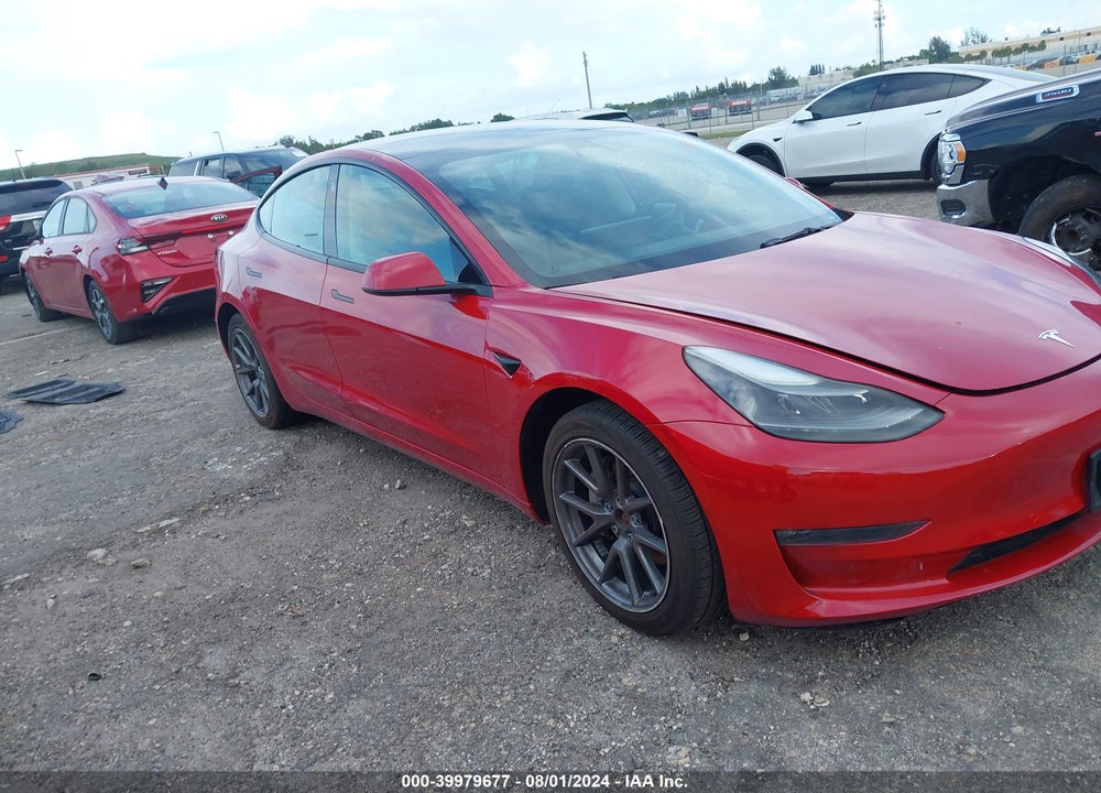 2022 TESLA MODEL 3 LONG RANGE DUAL MOTOR ALL-WHEEL DRIVE VIN: 5YJ3E1EB0NF186906