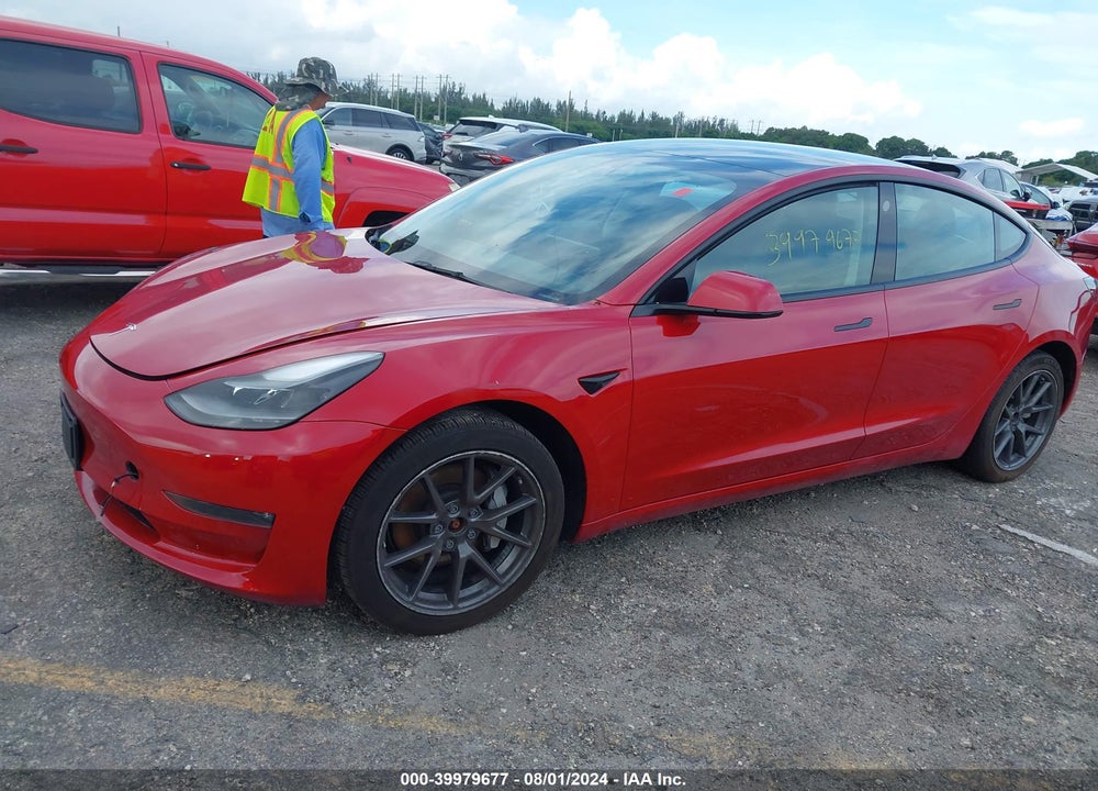 2022 TESLA MODEL 3 LONG RANGE DUAL MOTOR ALL-WHEEL DRIVE VIN: 5YJ3E1EB0NF186906