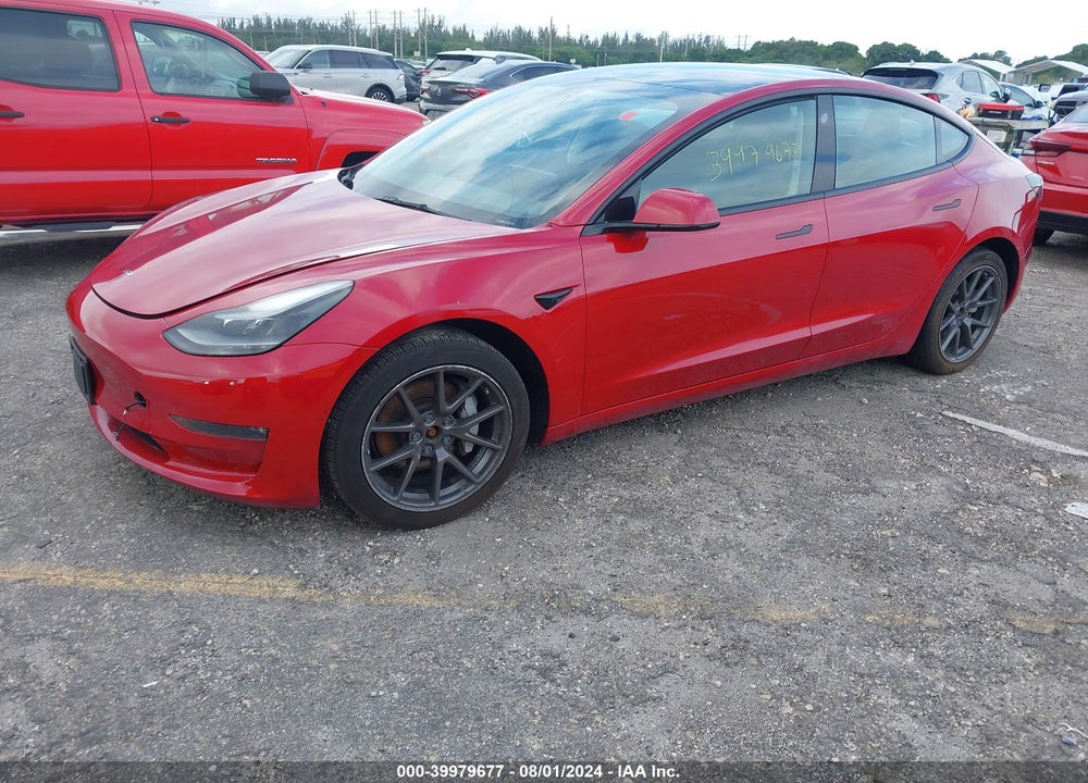 2022 TESLA MODEL 3 LONG RANGE DUAL MOTOR ALL-WHEEL DRIVE VIN: 5YJ3E1EB0NF186906