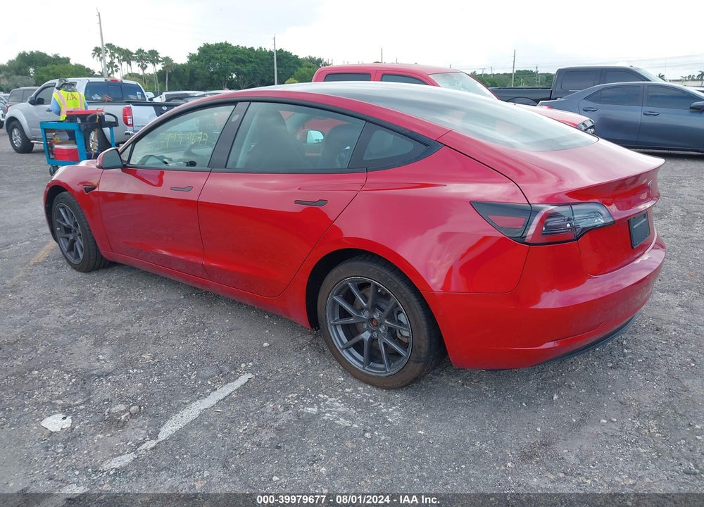 2022 TESLA MODEL 3 LONG RANGE DUAL MOTOR ALL-WHEEL DRIVE VIN: 5YJ3E1EB0NF186906