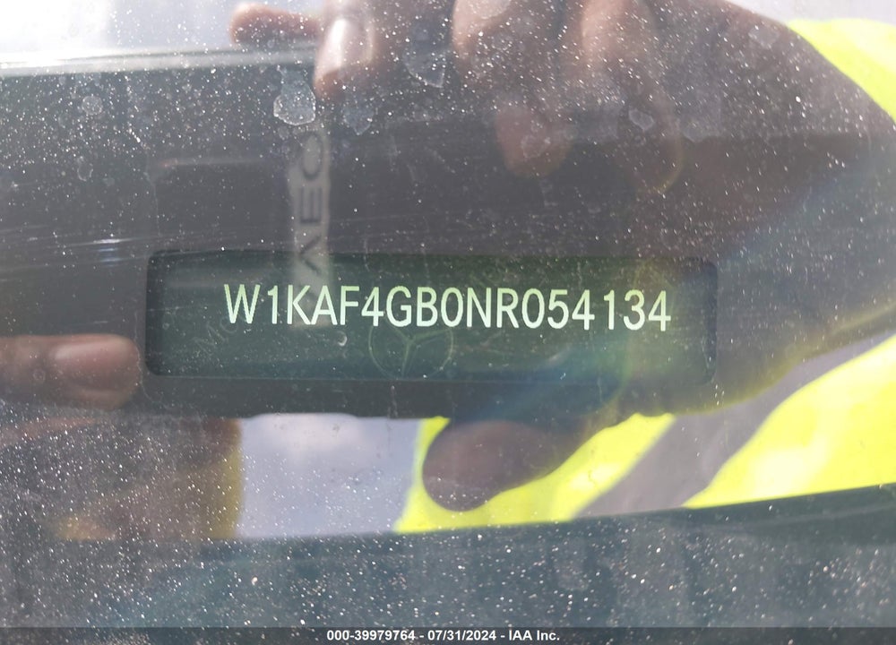 2022 MERCEDES-BENZ C 300 VIN: W1KAF4GB0NR054134