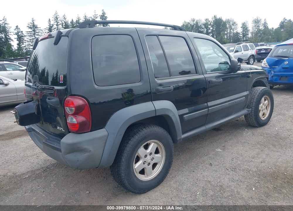 2007 JEEP LIBERTY SPORT VIN: 1J4GL48KX7W650880