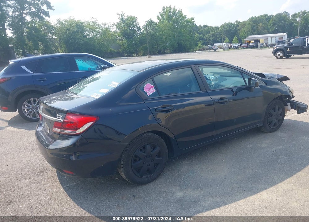 2014 HONDA CIVIC LX VIN: 2HGFB2F51EH509487