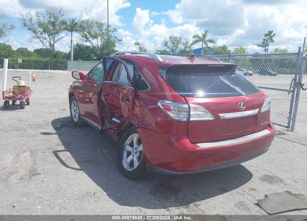 2011 LEXUS RX 350 VIN: 2T2BK1BA9BC109060