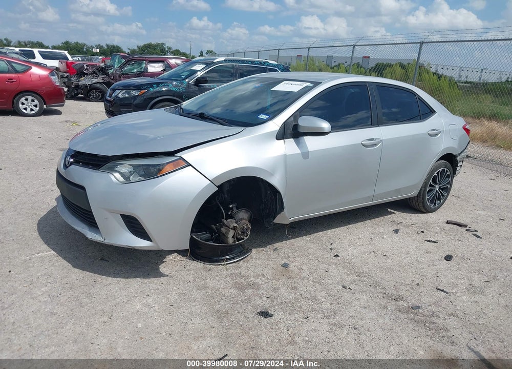 2015 TOYOTA COROLLA LE VIN: 5YFBURHEXFP326209